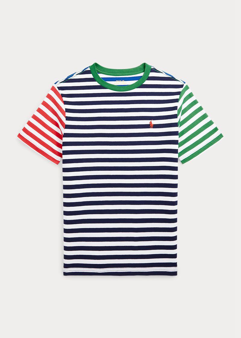 Camiseta Ralph Lauren Niño 6-14 Años Striped Cotton Jersey Chile Multicolor WGYPV-3581